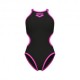 Arena Costume Intero Piscina One Biglogo Nero Fucsia Donna