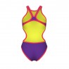 Arena Costume Intero Piscina One Big Logo Viola Corallo Donna