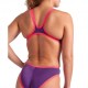 Arena Costume Intero Piscina One Big Logo Viola Corallo Donna