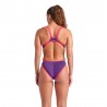 Arena Costume Intero Piscina One Big Logo Viola Corallo Donna