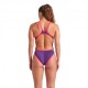 Arena Costume Intero Piscina One Big Logo Viola Corallo Donna