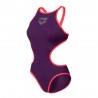 Arena Costume Intero Piscina One Big Logo Viola Corallo Donna