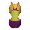 Arena Costume Intero Piscina One Big Logo Viola Corallo Donna
