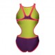 Arena Costume Intero Piscina One Big Logo Viola Corallo Donna