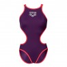 Arena Costume Intero Piscina One Big Logo Viola Corallo Donna