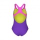 Arena Costume Intero Piscina Light Tricks Viola Fucsia Bambina