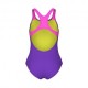 Arena Costume Intero Piscina Light Tricks Viola Fucsia Bambina