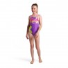 Arena Costume Intero Piscina Light Tricks Viola Fucsia Bambina