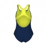 Arena Costume Intero Piscina Light Tricks Navy Giallo Bambina