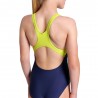 Arena Costume Intero Piscina Light Tricks Navy Giallo Bambina
