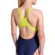 Arena Costume Intero Piscina Light Tricks Navy Giallo Bambina