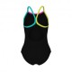 Arena Costume Intero Piscina Light Drop Solid Nero Multi Bambina