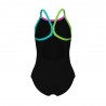 Arena Costume Intero Piscina Light Drop Solid Nero Multi Bambina