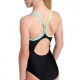 Arena Costume Intero Piscina Light Drop Solid Nero Multi Bambina