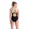 Arena Costume Intero Piscina Light Drop Solid Nero Multi Bambina