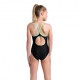 Arena Costume Intero Piscina Light Drop Solid Nero Multi Bambina
