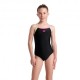 Arena Costume Intero Piscina Light Drop Solid Nero Multi Bambina