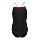 Arena Costume Intero Piscina Light Drop Solid Nero Multi Bambina