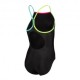 Arena Costume Intero Piscina Light Drop Solid Nero Multi Bambina