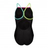 Arena Costume Intero Piscina Light Drop Solid Nero Multi Bambina