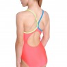 Arena Costume Intero Piscina Light Drop Solid Corallo Multi Bambina