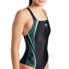 Arena Costume Intero Piscina Graphic Pro Back Nero Tiffany Donna