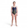 Arena Costume Intero Piscina Dim Light Navy Giallo Bambina