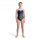 Arena Costume Intero Piscina Dim Light Navy Giallo Bambina