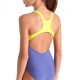 Arena Costume Intero Piscina Dim Light Blu Lime Bambina