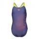 Arena Costume Intero Piscina Dim Light Blu Lime Bambina