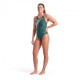 Arena Costume Intero Piscina Bright Glare Verde Viola Donna