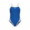 Arena Costume Intero Piscina Icon Super Fly Solid Blu Bianco Donna