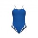 Arena Costume Intero Piscina Icon Super Fly Solid Blu Bianco Donna