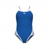 Arena Costume Intero Piscina Icon Super Fly Solid Blu Bianco Donna