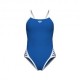 Arena Costume Intero Piscina Icon Super Fly Solid Blu Bianco Donna