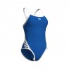 Arena Costume Intero Piscina Icon Super Fly Solid Blu Bianco Donna