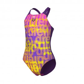 Arena Costume Intero Piscina Multi Viola Multi Bambina
