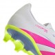 ADIDAS Predator League Fg Mg Bianco Fucsia - Scarpe Da Calcio Bambino