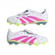 ADIDAS Predator League Ft Fg Bianco Fucsia - Scarpe Da Calcio Bambino