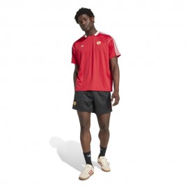 ADIDAS Originals Pantaloncini Calcio Mufc Icon Nero Rosso Uomo