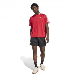 ADIDAS Originals Pantaloncini Calcio Mufc Icon Nero Rosso Uomo