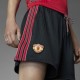 ADIDAS Originals Pantaloncini Calcio Mufc Icon Nero Rosso Uomo