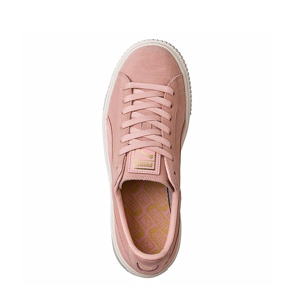 puma suede platform pink toe