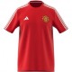 ADIDAS Originals Maglia Maniche Corte Mufc Dna Rosso Bianco Uomo