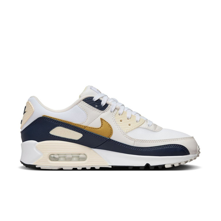 Nike Air Max 90 Nn Bianco Blu Beige - Sneakers Donna