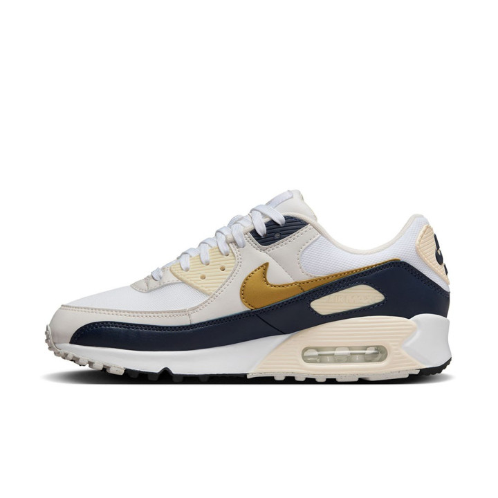 Nike Air Max 90 Nn Bianco Blu Beige - Sneakers Donna