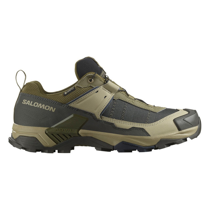 Salomon X Ultra 5 Gtx Martini Olive Gray Verde Blue Nigh - Scarpe Trekking Uomo