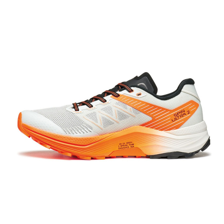 Scarpa Spin Ultra 2 Ice-Arancio-Fluo - Scarpe Trekking Uomo