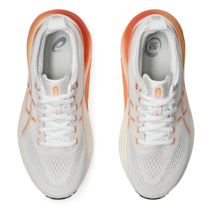 Asics Gel-Kayano 31 Bianco Arancio - Scarpe running Donna