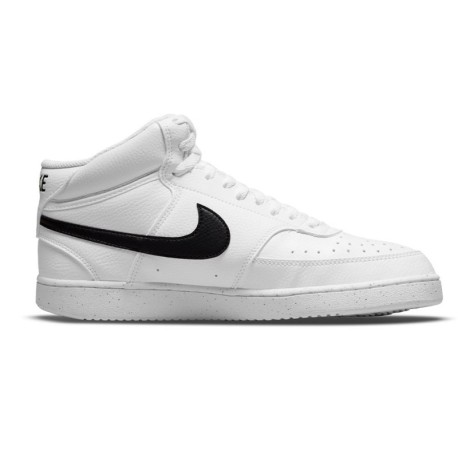 Nike Court Vision Mid Next Nature Bianco Nero - Sneakers Uomo